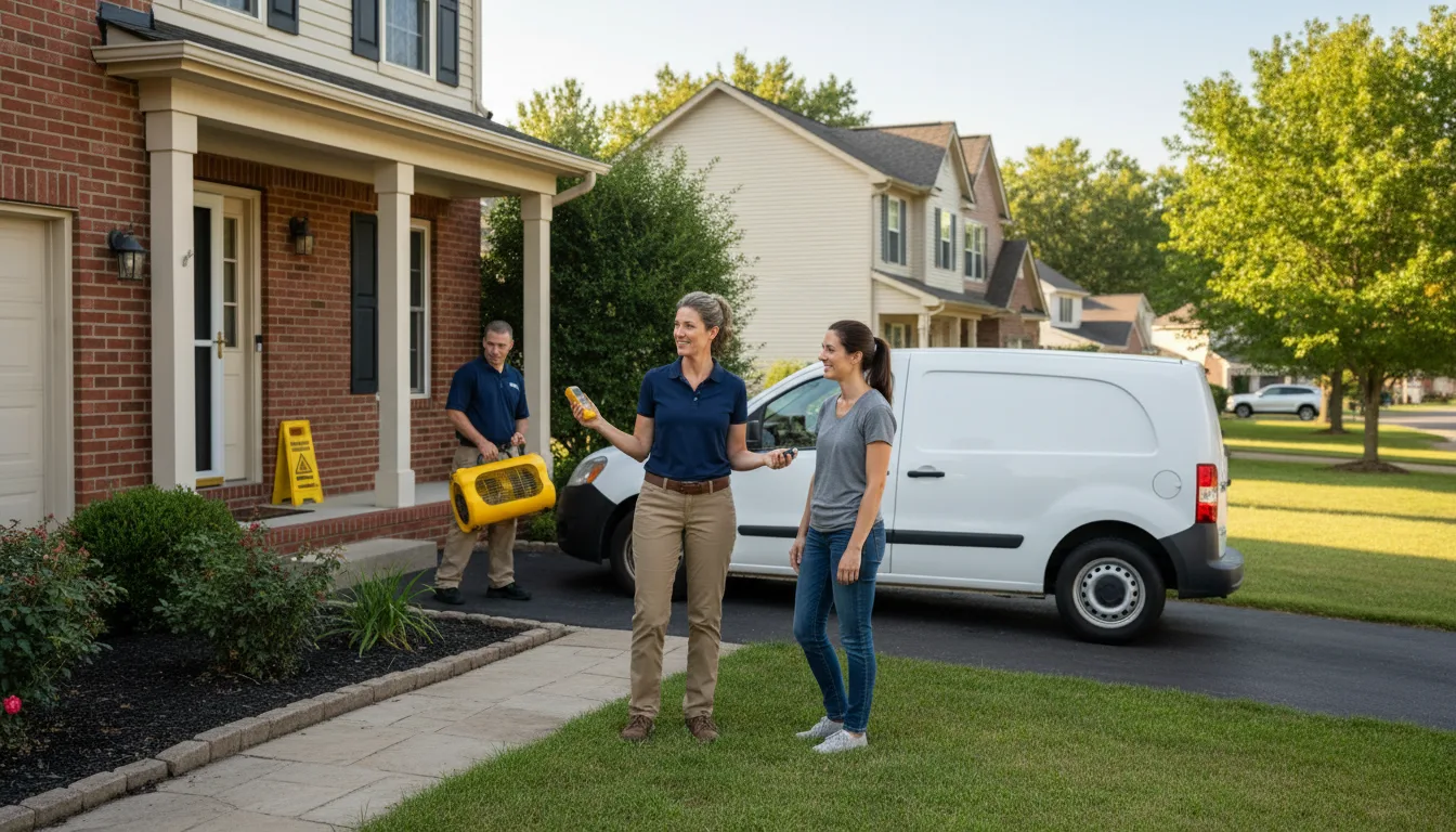 Residential water damage restoration in Richmond, VA